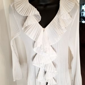 Ashley Stewart White blouse